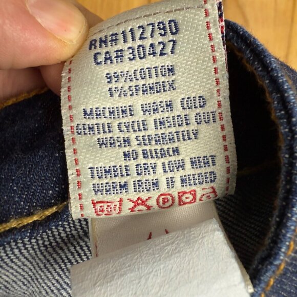 TRUE RELIGION Johnny Bootcut Straight Leg Low Rise Dark Wash Blue Jeans Size 30‎ - Picture 5 of 7